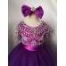 floor length Infant/toddler/baby/children/kids Girl's  glitz pageant  Dress/clothing G387-PURPLE