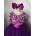 floor length Infant/toddler/baby/children/kids Girl's  glitz pageant  Dress/clothing G387-PURPLE