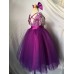 floor length Infant/toddler/baby/children/kids Girl's  glitz pageant  Dress/clothing G387-PURPLE