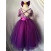 floor length Infant/toddler/baby/children/kids Girl's  glitz pageant  Dress/clothing G387-PURPLE