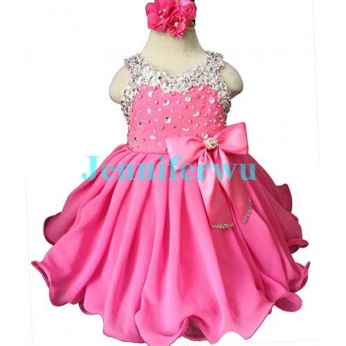 Infant/toddler/baby/children/kids Girl's glitz Pageant evening/prom Dress/clothing  G466BUBBLE