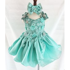 Infant/toddler/baby/children/kids Girl's Pageant evening/prom Dress/clothing 1-6T G505MINT