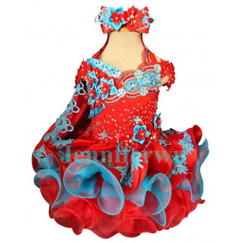 Infant/toddler/baby/children/kids Girl's glitz Pageant evening/prom Dress/clothing  G506