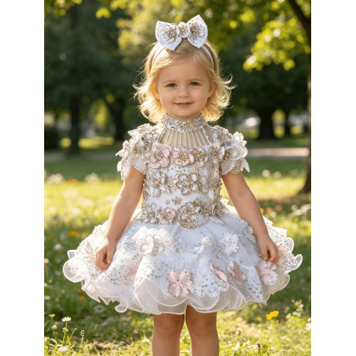 Infant/toddler/baby/children/kids Girl's Pageant evening/prom Dress/clothing 1-6T G506W Infant/toddler/baby/children/kids Girl's Pageant evening/prom Dress/clothing 1-6T G506W