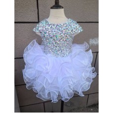  Infant/toddler/baby/children/kids Girl's  glitz pageant  lace Dress/clothingG515W