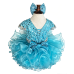  Infant/toddler/baby/children/kids Girl's  glitz pageant  lace Dress/clothing G515AQUA