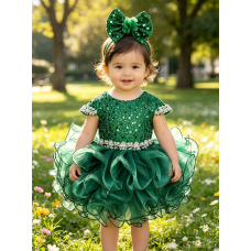 Infant/toddler/baby/children/kids Girl's glitz pageant lace Dress/clothing G515EMER Infant/toddler/baby/children/kids Girl's glitz pageant lace Dress/clothing G515EMER