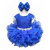  Infant/toddler/baby/children/kids Girl's  glitz pageant  lace Dress/clothing G515ROYAL
