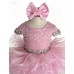  Infant/toddler/baby/children/kids Girl's  glitz pageant  lace Dress/clothing G515pink