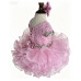  Infant/toddler/baby/children/kids Girl's  glitz pageant  lace Dress/clothing G515pink