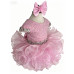  Infant/toddler/baby/children/kids Girl's  glitz pageant  lace Dress/clothing G515pink