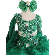 Infant/toddler/baby/children/kids Girl's Pageant evening/prom Dress/clothing 1-6T G535 Green