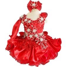 Infant/toddler/baby/children/kids Girl's Pageant evening/prom Dress/clothing 1-6T G535RED