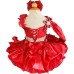 Infant/toddler/baby/children/kids Girl's Pageant evening/prom Dress/clothing 1-6T G535RED