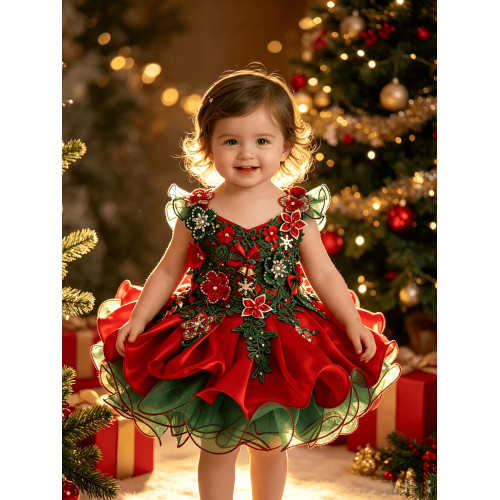 fabulous Infant/toddler/baby/children/kids Girl's glitz pageant Dress/clothingG588CH fabulous Infant/toddler/baby/children/kids Girl's glitz pageant Dress/clothingG588CH