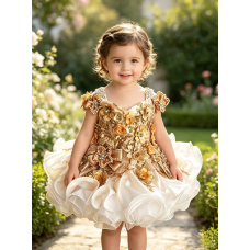 fabulous Infant/toddler/baby/children/kids Girl's glitz pageant Dress/clothing G588GO fabulous Infant/toddler/baby/children/kids Girl's glitz pageant Dress/clothing G588GO