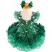  Infant/toddler/baby/children/kids Girl's  glitz pageant  lace Dress/clothingG588 green