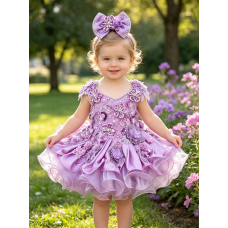 fabulous Infant/toddler/baby/children/kids Girl's glitz pageant Dress/clothing G588LILAC fabulous Infant/toddler/baby/children/kids Girl's glitz pageant Dress/clothing G588LILAC