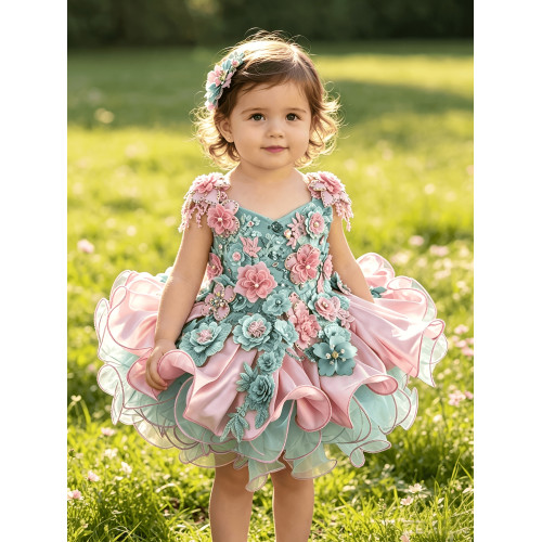 fabulous Infant/toddler/baby/children/kids Girl's glitz pageant Dress/clothingG588PM fabulous Infant/toddler/baby/children/kids Girl's glitz pageant Dress/clothingG588PM