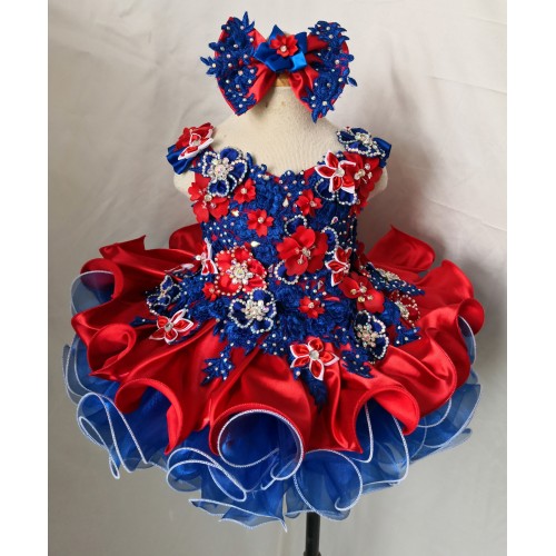 Infant/toddler/baby/children/kids Girl's Pageant evening/prom Dress/clothing 1-6T G588RB