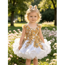  fabulous  Infant/toddler/baby/children/kids Girl's  glitz pageant  Dress/clothingG588WG