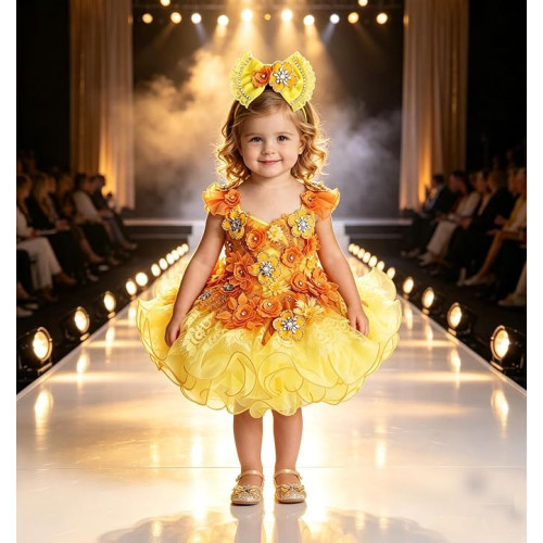  fabulous  Infant/toddler/baby/children/kids Girl's  glitz pageant  Dress/clothing G588YO