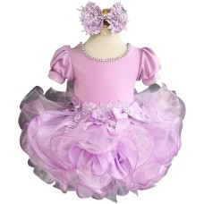  fabulous  Infant/toddler/baby/children/kids Girl's  glitz pageant  Dress/clothingG589Lilac