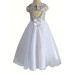  Infant/toddler/baby/children/kids Girl's  glitz pageant  lace Dress/clothing L225White
