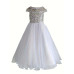  Infant/toddler/baby/children/kids Girl's  glitz pageant  lace Dress/clothing L225White