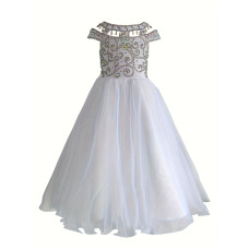 Infant/toddler/baby/children/kids Girl's glitz pageant lace Dress/clothing L225White Infant/toddler/baby/children/kids Girl's glitz pageant lace Dress/clothing L225White