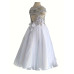  Infant/toddler/baby/children/kids Girl's  glitz pageant  lace Dress/clothing L225White