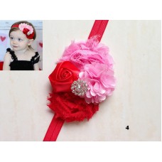 Girl Baby Kids Toddler Infant Flower Rhinestone multicolor Headband Hair Accessories Band 006