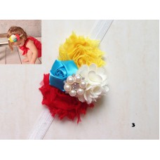 Girl Baby Kids Toddler Infant Flower Rhinestone multicolor Headband Hair Accessories Band 007