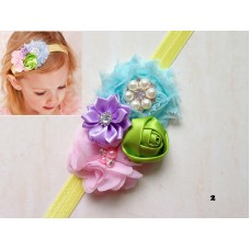 Girl Baby Kids Toddler Infant Flower Rhinestone multicolor Headband Hair Accessories Band 008