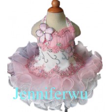 Infant/toddler/baby/children/kids glitz Girl's Pageant Dress/clothing  for birthday,christmas,bridal,gift, 1~6T G001-1